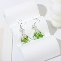 Wholesale Jewelry Sweet Geometric Solid Color Resin Ear Hook main image 5