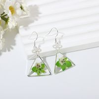 Wholesale Jewelry Sweet Geometric Solid Color Resin Ear Hook main image 1
