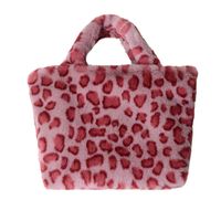 Women's Autumn&winter Plush Stripe Leopard Streetwear Square Zipper Shoulder Bag Handbag Chain Bag main image 3