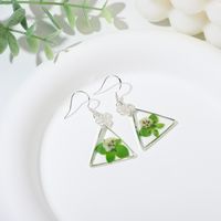 Wholesale Jewelry Sweet Geometric Solid Color Resin Ear Hook main image 2