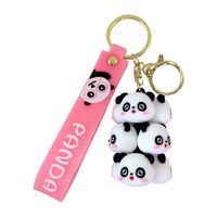 Cute Rabbit Panda Pvc Unisex Keychain main image 5