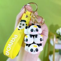 Cute Rabbit Panda Pvc Unisex Keychain sku image 2