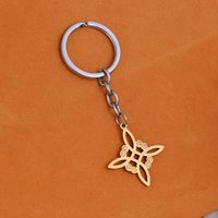 Lady Streetwear Witches Knot Titanium Steel Women's Bag Pendant Keychain main image 5