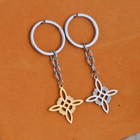 Lady Streetwear Witches Knot Titanium Steel Women's Bag Pendant Keychain main image 1