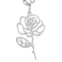 Simple 18k Real Gold Plating Non-fading Ten Birthday Month Flower 304 Material Diy Stainless Steel Pendant sku image 6