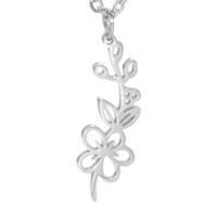 Simple 18k Real Gold Plating Non-fading Ten Birthday Month Flower 304 Material Diy Stainless Steel Pendant sku image 5
