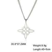 Simple Style Solid Color Titanium Steel Plating Jewelry Set main image 2