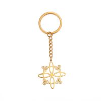Elegant Lady Witches Knot Stainless Steel Women's Bag Pendant Keychain sku image 2