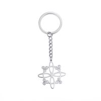 Elegant Lady Witches Knot Stainless Steel Women's Bag Pendant Keychain sku image 1