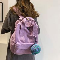 Solid Color Casual Travel Street Women's Backpack main image 4