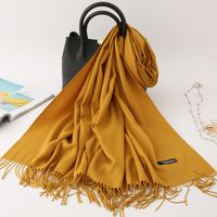 Women's Modern Style Solid Color Imitation Cashmere Scarf sku image 23