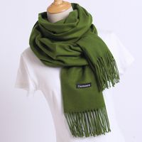 Women's Modern Style Solid Color Imitation Cashmere Scarf sku image 31