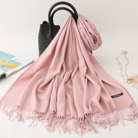 Women's Modern Style Solid Color Imitation Cashmere Scarf sku image 9