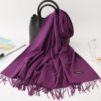 Women's Modern Style Solid Color Imitation Cashmere Scarf sku image 27