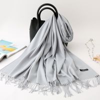 Women's Modern Style Solid Color Imitation Cashmere Scarf sku image 2