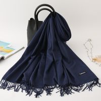 Women's Modern Style Solid Color Imitation Cashmere Scarf sku image 4