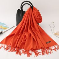 Women's Modern Style Solid Color Imitation Cashmere Scarf sku image 6