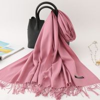 Women's Modern Style Solid Color Imitation Cashmere Scarf sku image 11