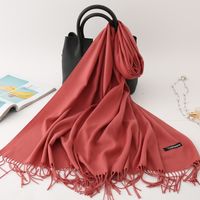 Women's Modern Style Solid Color Imitation Cashmere Scarf sku image 30