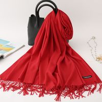 Women's Modern Style Solid Color Imitation Cashmere Scarf sku image 5