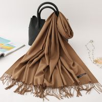 Women's Modern Style Solid Color Imitation Cashmere Scarf sku image 8