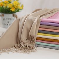 Women's Modern Style Solid Color Imitation Cashmere Scarf main image 4
