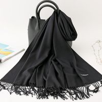 Women's Modern Style Solid Color Imitation Cashmere Scarf sku image 28