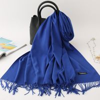 Women's Modern Style Solid Color Imitation Cashmere Scarf sku image 20