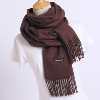 Women's Modern Style Solid Color Imitation Cashmere Scarf sku image 32