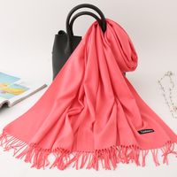 Women's Modern Style Solid Color Imitation Cashmere Scarf sku image 21