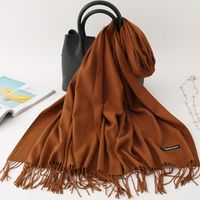 Women's Modern Style Solid Color Imitation Cashmere Scarf sku image 25