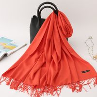 Women's Modern Style Solid Color Imitation Cashmere Scarf sku image 29