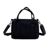 Women's Small Canvas Solid Color Basic Streetwear Cylindrical Zipper Shoulder Bag Handbag Crossbody Bag main image 4