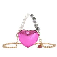 Women's Mini All Seasons Pu Leather Solid Color Vintage Style Heart-shaped Zipper Handbag sku image 5