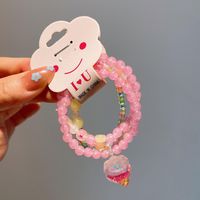 Cartoon Style Cute Bear Heart Shape Pineapple Plastic Wholesale Bracelets sku image 9