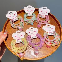 Cartoon Style Cute Bear Heart Shape Pineapple Plastic Wholesale Bracelets main image 5