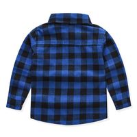 Spring And Autumn New Children's Clothing Wholesale European And American Boys' Plaid Shirt Brushed Children Children's Shirt main image 5