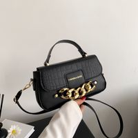 Women's All Seasons Pu Leather Solid Color Streetwear Chain Square Magnetic Buckle Handbag main image 5