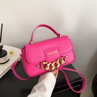 Women's All Seasons Pu Leather Solid Color Streetwear Chain Square Magnetic Buckle Handbag main image 4