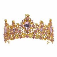 Glam Luxurious Lady Crown Alloy Plating Inlay Zircon Crown main image 3