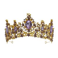 Glam Luxurious Lady Crown Alloy Plating Inlay Zircon Crown main image 4