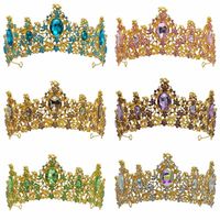 Glam Luxurious Lady Crown Alloy Plating Inlay Zircon Crown main image 1