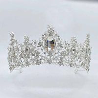 Glamour Luxueux Dame Couronne Alliage Placage Incruster Zircon Couronne sku image 7