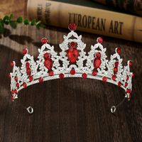 Glam Luxurious Lady Crown Alloy Plating Inlay Zircon Crown sku image 24