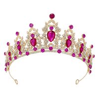 Glamour Luxueux Dame Couronne Alliage Placage Incruster Zircon Couronne main image 5