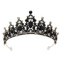 Glamour Luxueux Dame Couronne Alliage Placage Incruster Zircon Couronne main image 4