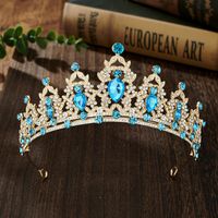 Glam Luxurious Lady Crown Alloy Plating Inlay Zircon Crown sku image 1