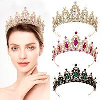 Glam Luxurious Lady Crown Alloy Plating Inlay Zircon Crown main image 1