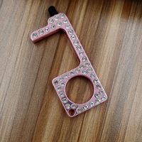Simple Style Solid Color Zinc Alloy Plating Inlay Rhinestones Keychain sku image 12