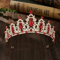 Glam Luxurious Lady Crown Alloy Plating Inlay Zircon Crown sku image 7